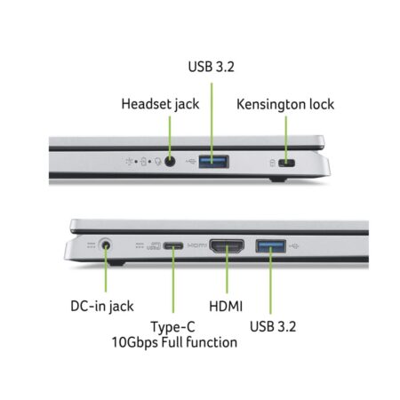 Acer Aspire 3 NX.KDHSI.002 Intel 12th Gen Core i3-N305/8GB/256GB/14”/Win11/SILVER/Without Bag/1Yrs - Image 7