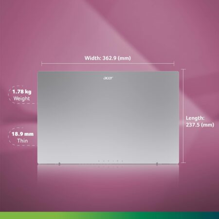 Acer Aspire 3 NX.KDESI.005 AMD Ryzen R3-7520U/8GB/256GB/15.6”/Win11 & MSO/SILVER/Without Bag/1Yrs - Image 6