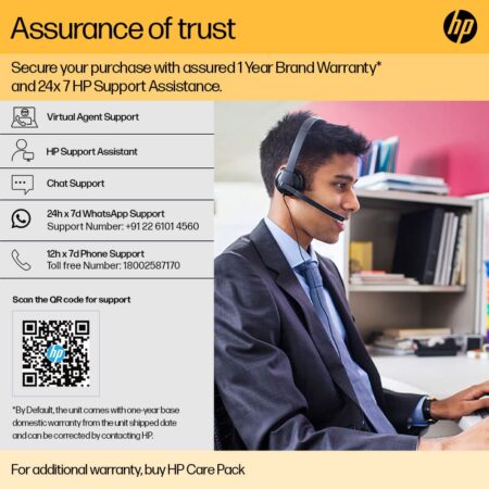 HP Laptop 15-FC0030AU-AMD Ryzen 5-7520U/16GB DDR-5/512GB SSD/15.6”/Win11 with MSO/2021/SILVER/1 Yrs - Image 3
