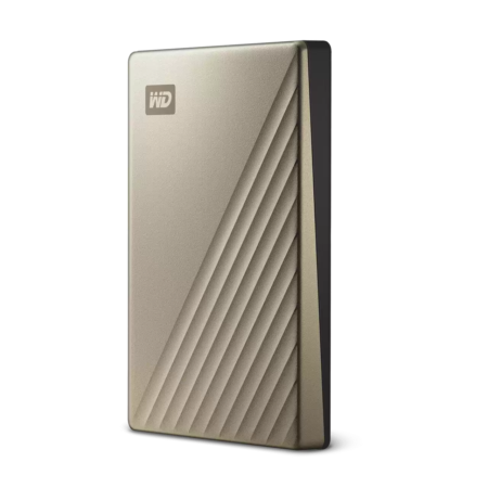 Western Digital WD 2TB My Passport Ultra Portable Hard Disk Metal Drive, USB-C & USB 3.1 with Automatic Backup,Password Protection, Compatible with Windows&Mac, External HDD-Gold - Image 3