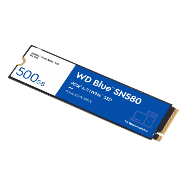 Western Digital 500GB WD Blue SN580 NVMe Internal Solid State Drive SSD - Gen4 x4 PCIe 16Gb/s, M.2 2280, Up to 4,000 MB/s - WDS500G3B0E - Image 3
