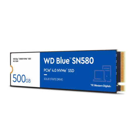 Western Digital 500GB WD Blue SN580 NVMe Internal Solid State Drive SSD - Gen4 x4 PCIe 16Gb/s, M.2 2280, Up to 4,000 MB/s - WDS500G3B0E - Image 2