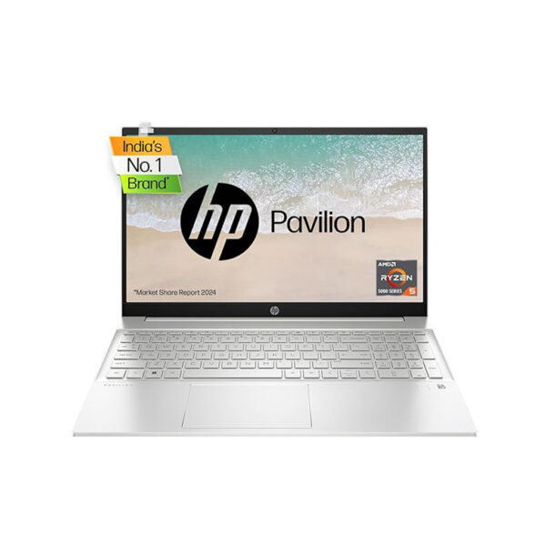 HP Pavilion Laptop 15-eh1047AU AMD Ryzen 5-5500U Processor, 16GBRam, 1TB SSD, 15.6”FHD IPS Display,Windows 11 with MSO. {SILVER,)FINGER PRINT .