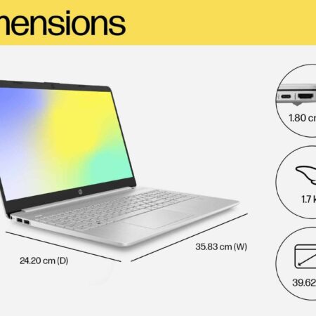 HP Laptop 15S-Fq5329TU Intel 12th Gen Core i5-1235U/8GB/512GB/15.6”/Win 11 & MSO 201/Silver - Image 5