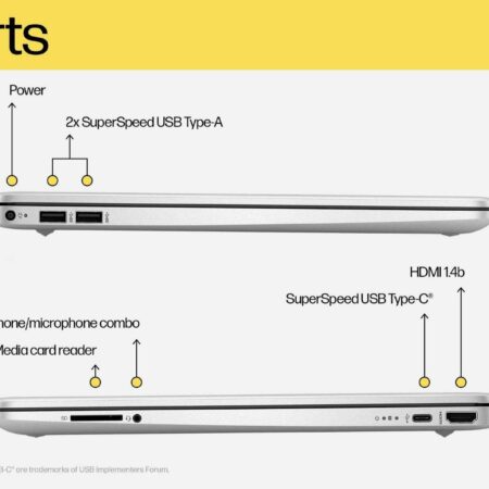 HP Laptop 15S-Fq5329TU Intel 12th Gen Core i5-1235U/8GB/512GB/15.6”/Win 11 & MSO 201/Silver - Image 4
