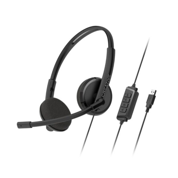 CREATIVE HS-220  USB Headset with Noise-cancelling Mic and Inline Remote (New)