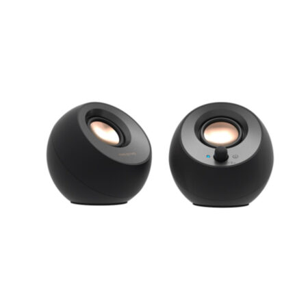 CREATIVE PEBBLE-V3 (Black) BT5.0 Minimalistic 2.0 USB-C Speakers with Bluetooth® - Image 2