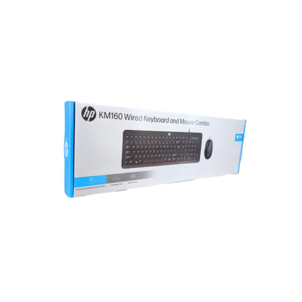 HP KM160 Wired Mouse and Keyboard Combo - Image 2